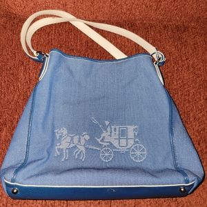 Authentic Denim Coach Handbag